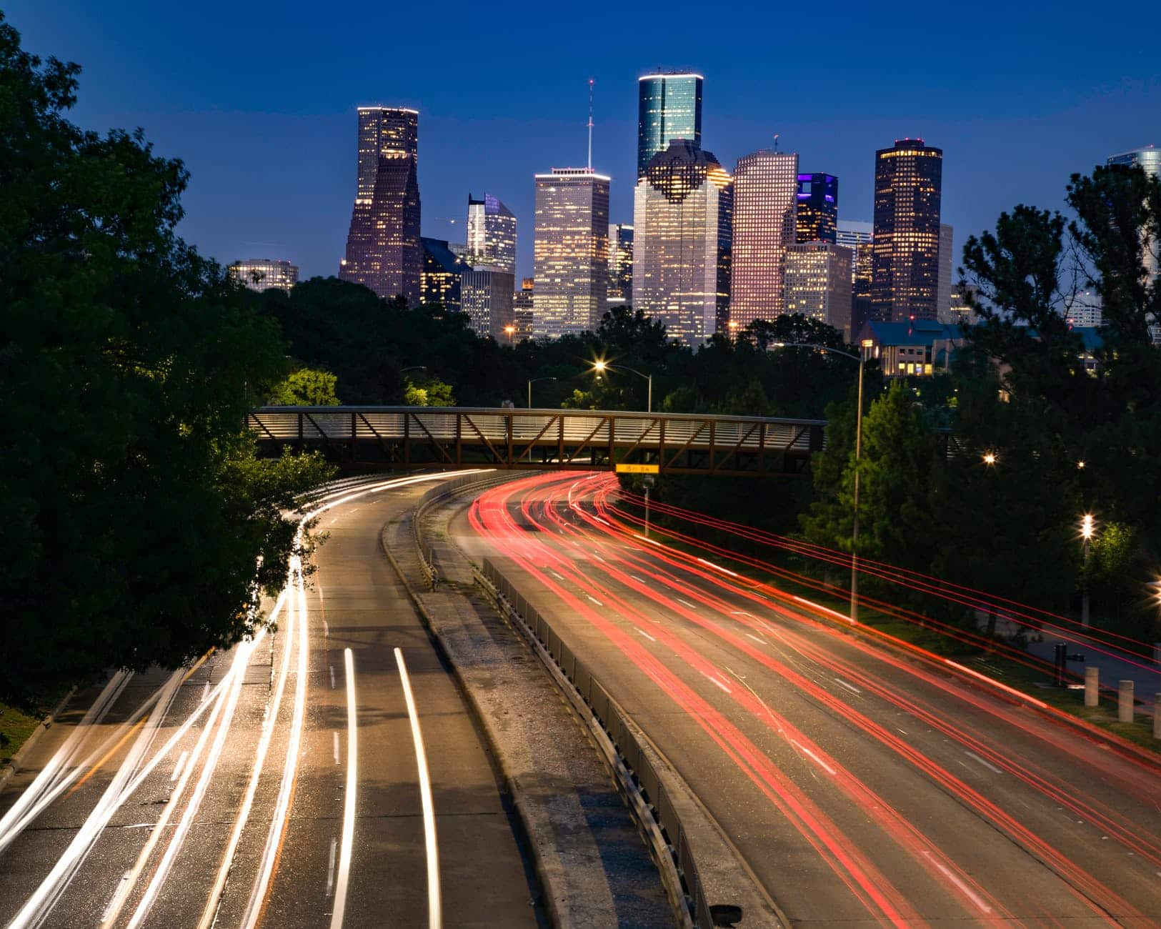 light city road traffic