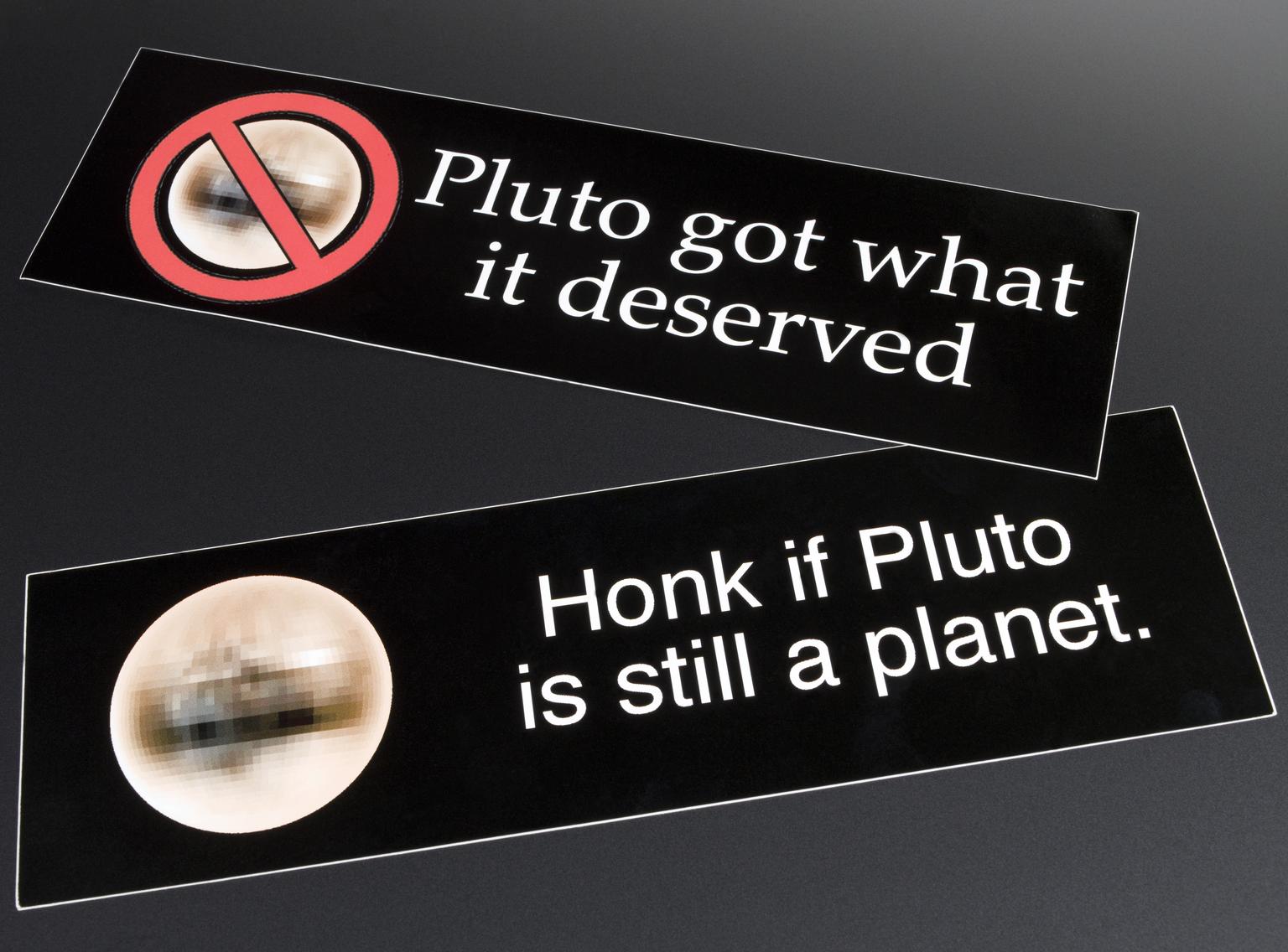 Pluto bumper stickers (bumper sticker)