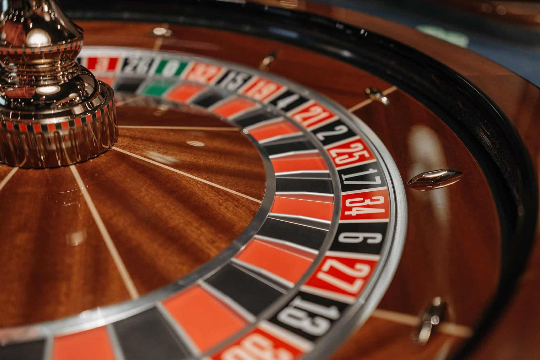 close up photo of a shiny roulette