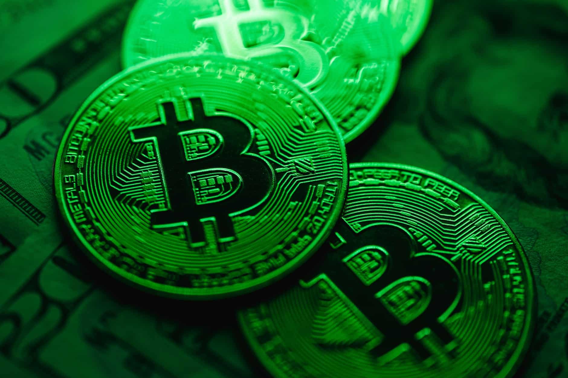 cryptocurrency coins in close up photography